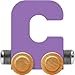 NameTrain Pastel Letter Car C - Made in USA (Lavender)