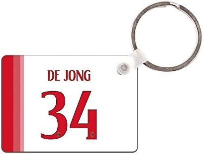 Zeppole(TM) #34 Nigel de Jong Away Key Chains Luggage Tags by MDF Board