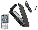 iTALKonline Triple Pack BLACK Clip On Flip Case/Cover/Skin, LCD Screen/Scra ....