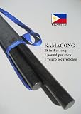 Escrima Arnis Kamagong Pair of Sticks also known as Ironwood includes Carrying Case with adjustable strap Escrima Arnis Kamagong Pair of Sticks also known as Ironwood includes Carrying Case with adjustable strap