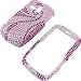 Rhinestones Shield Protector Case for Samsung Freeform SCH-R351 / R350, Swirl Pink Full Diamond