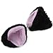 ReNext 3 Pairs Cosplay Cat Ears Hair Clip Hairpin (Black, White & Pink)
