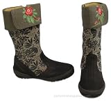 Review   / Kenzo 41485 Brown Flower Print Boot