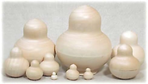 Blank Unpainted Nesting Doll 10pc./4"