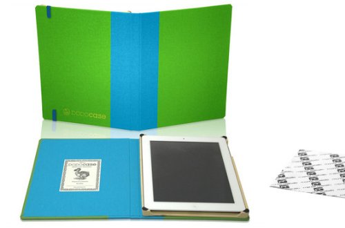 DODOcase Spring Summer Meadow/Lake - mit Kameraloch - für iPad3 und iPad2 - Edition: monte costello - Farbe: Grün/Blau