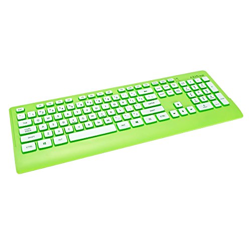 Azio HUE Wireless Keyboard and Mouse, Lime Green (KM507GN) Electronics Computers Computer