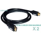 CABLING� Pack de 2 c�bles HDMI haute vitesse 2 mpar CABLING�