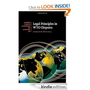 Legal Principles in WTO Disputes (Cambridge Studies in International and Comparative Law)