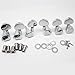 lotmusic A0027 6pcs Chrome Guitar String Tuning Pegs Tuners Machine Heads Guitar Parts