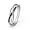 Platinum Plated Sterling Silver Round Diamond Black Twisted Fashion Ring (1/20 cttw)