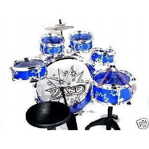 TOY DRUM SET CHILDREN EDUCATIONAL 11 PCS MUSICAL DRUM SET BRAND NEW by NUNEZ