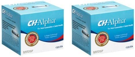 CH-Alpha ChAlpha Joint Health Collagen Hydrolysate Supplement (30ct) - 2 Boxes by Gelita Helath Products