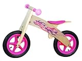Peasytoys Wooden Girl's Ride-on Pink Lightning Bike