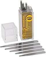 40 Metal Collar Stays in a Clear Plastic Box - 5 Sizes