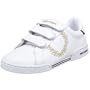 Fred Perry Men's B3037 Outline Laurel Velcro Tennis Shoe,White/Gold,10 UK (11 M US)