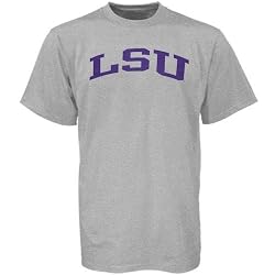 NCAA LSU Tigers Ash Vertical Arch T-shirt