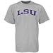 NCAA LSU Tigers Ash Vertical Arch T-shirt