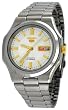 Seiko 5 #SNKK43 Men's Stainless Steel White Dial Self Winding Automatic Watch