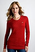 Long Sleeve Pima Cotton Cableknit Crewneck Sweater