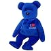 Search : Ty Beanie Babies / Baby Chicago Bear (I Love Chicago) Royal Blue