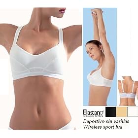 Cotton Spandex Wireless Sports Bra - Provides Smooth Support