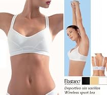 Cotton Spandex Wireless Sports Bra - Provides Smooth Support