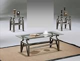 3PC Glass Top Cocktail Set
