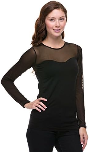 Cali Chic Junior's Seamless Mesh Long Sleeve Top New! HOT Seller! (small)