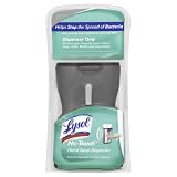 Lysol Healthy No-Touch Hand Soap, Gadget Only, Stainless Steel Look Colors May Vary