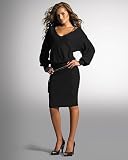 Shape fx V-neck sweater dress|