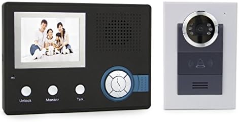 LOCAS 2.4G 3.5" TFT LCD Wireless Digital Video Door Phone Intercom Doorbell With 6 LED Night Vision Home Security Black