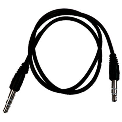 3.5mm Audio Extension AUX Cable (Male to Male) for Motorola i1 (Black)