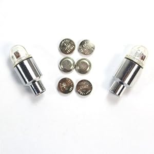 White LED Neon Valve Cap Car Bike wheel Tyre Lights