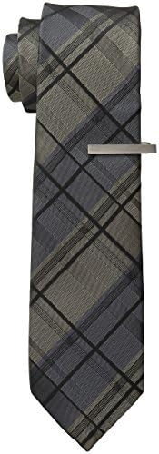 Little Black Tie Men's Hubbard Plaid Tie with Clip