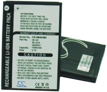 Battery2go - 1 year warranty - 3.7V Battery For Nokia 6265, 1101, 2600 classic, 2730 classic, 1112, 3105, E50, E60, 6230i