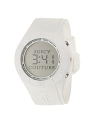Juicy Couture Womens 1900880 Sport Couture Digital White Jelly Strap Watch