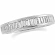 Platinum Diamond Wedding Band Duo - Lady's Ring - 1.10 Ct.