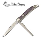 Queen Fishing 2 Blade Folding Knife w/ Birdseye Maple Handle