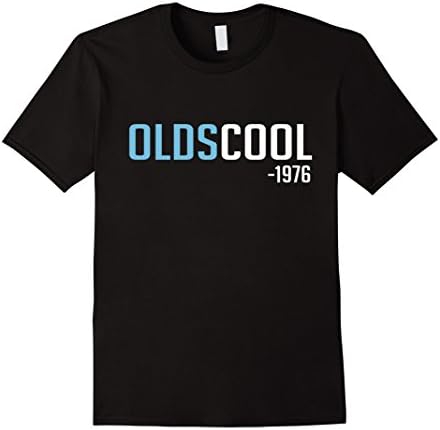 Men's Oldscool 1976 Shirt - 40th Birthday Gift 2XL Black