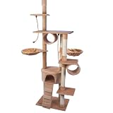 Leopet� KBD006/2beige Kratzbaum h�henverstellbar von 2,30 bis 2,50 m, deckenhochvon "Leopet�"