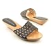 MARC JACOBS 693343 Black Sandals Slides Shoes Womens 6