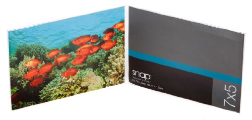 Snap 7-inch-by-5-inch Double Clear Bent Horizontal Frame