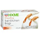 Rite Aid Home Tall Kitchen Bags, Drawstring, 13 Gallons, 20 ea