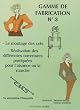Gamme de fabrication num�ro 3