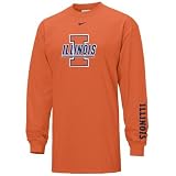 Nike Illinois Fighting Illini Orange Classic Logo Long Sleeve T-shirt