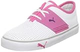 Puma EL Ace Sneaker (Toddler/Little Kid),White/Shocking Pink/Team Violet,10 M US Toddler