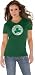 Boston Celtics Green Women's Primary Logo Tri Blend V Neck T-Shirt- by Alyssa Milano - Medium