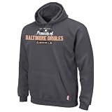 MLB Men's Baltimore Orioles Property Of Long Sleeve Hooded Fleece Pullover (Pro Granite, Medium)