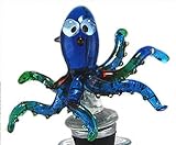 Hand-blown Glass Octopus Bottle Stopper by Yurana Designs