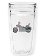 Ladies' Motorcycle 12 oz Slimline Insulated Beverage Tumbler, Clear